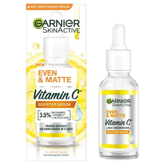 Garnier Even & Matte Vitamin C Booster Serum 30ml